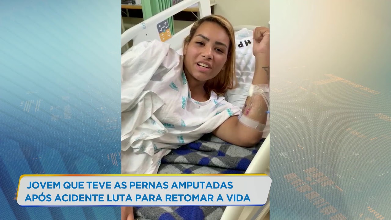 Jovem que perdeu as pernas em acidente espera conseguir prótese