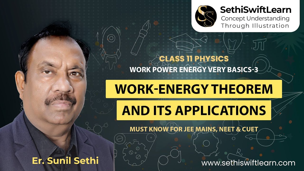 Class 11 Physics | Work, Power & Energy - Very Basics – 3 | Work-Energy Theorem | CBSE, JEE, NEET