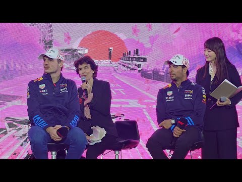 F1マックスフェルスタッペンとセルジオペレスが2024年F1日本GPに向けての意気込みを語る4K HDR