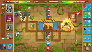 Jogando um jogo de estourar balões, muito legal!!! screenshot 5