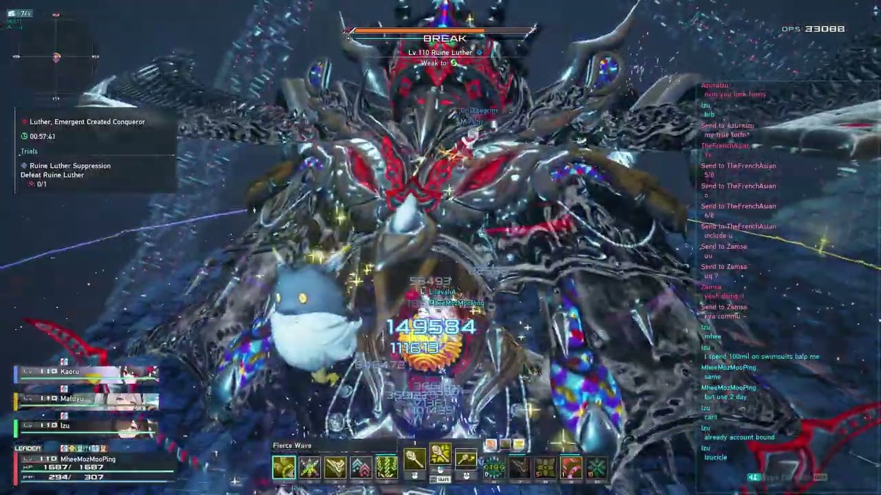 [PSO2:NGS] Dark Falz Luther Urgent Quests  