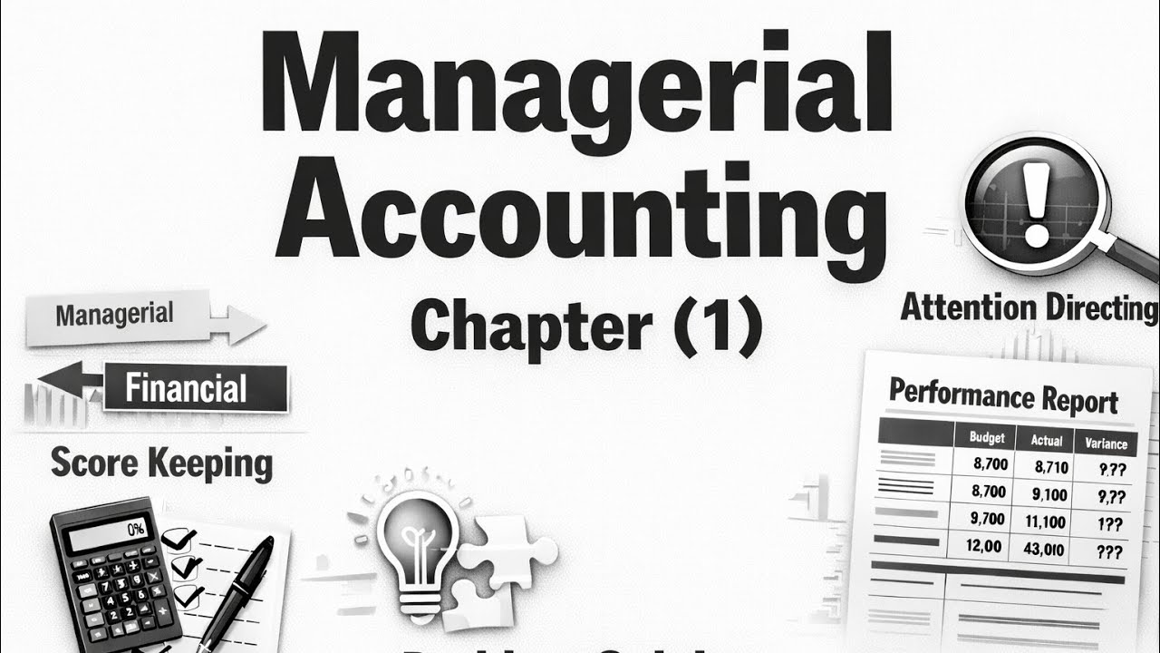 Managerial Accounting Chapter 1 - YouTube
