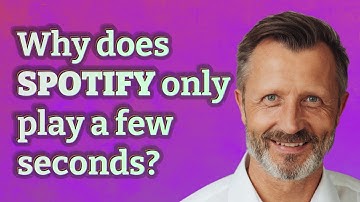 Why does Spotify only play a few seconds?