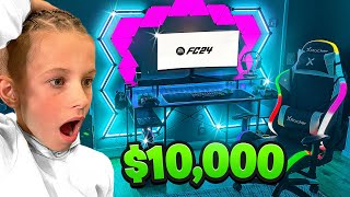 I BUILT ROMAN A $10,000 GAMING ROOM SETUP! BEST BIRTHDAY SURPRISE EVER🤩