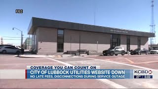 City of Lubbock utilities website temporarily down due to maintenance