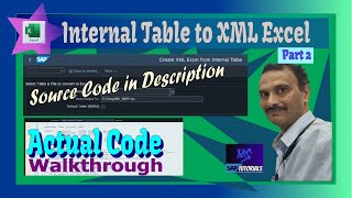 Part 2: Internal Table to Formatted Excel (iXML)