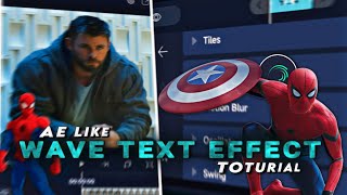AE LIKE WAVE TEXT EFFECT TUTORIAL ON ALIGHT MOTION (+PRESET) 