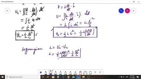 Lagrangian for an Electrical Circuit || LC (Inductor and Capacitor) Resonant Circuit || Part 01