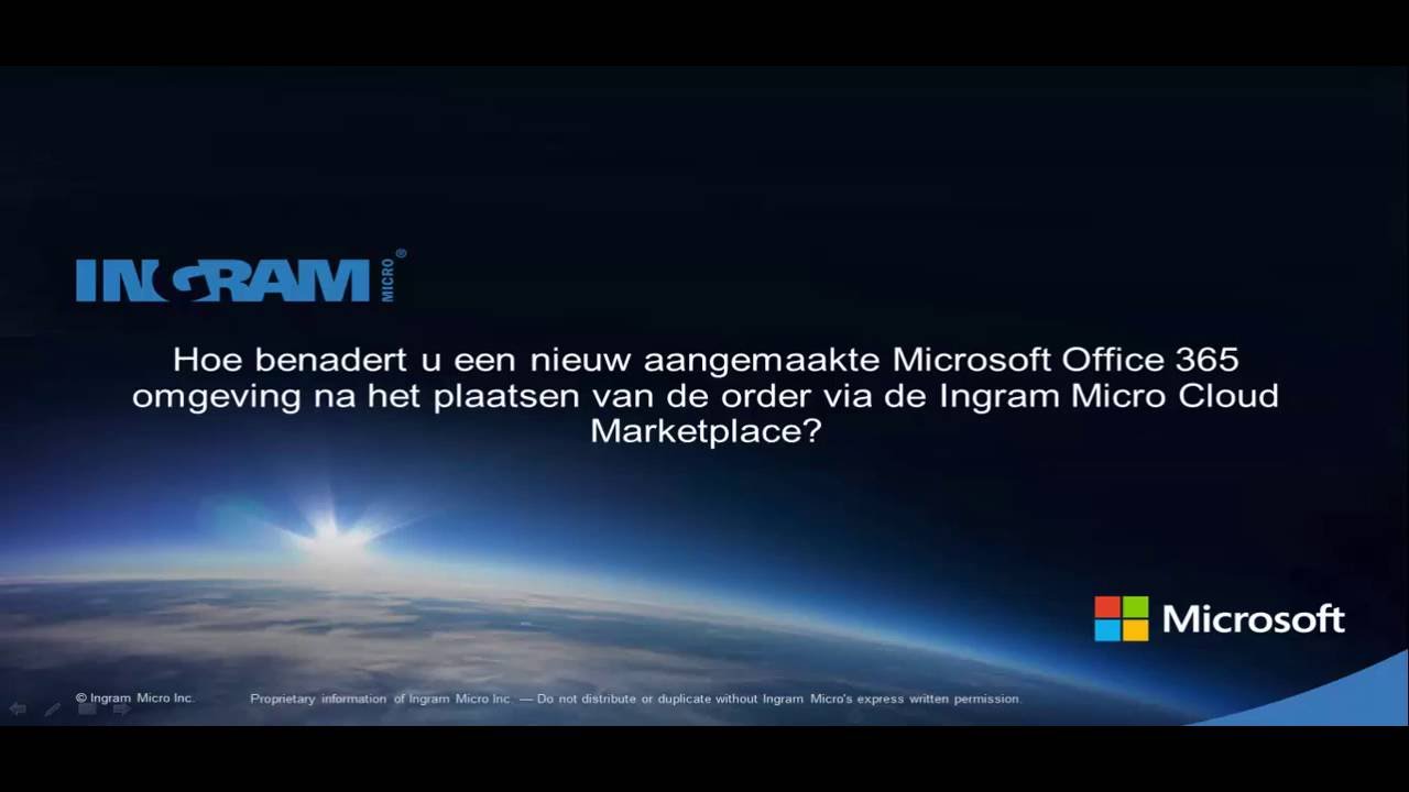 Ingram Micro Cloud Marketplace - Microsoft Office 365 licenties ...