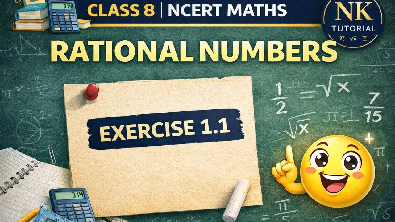Rational Numbers Exercise 1.1 Class 8 | NCERT Maths Solutions.