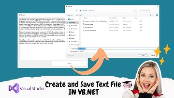 How to Create and Save Text Files using Visual Basic .NET (VB.NET) | Pig Learning