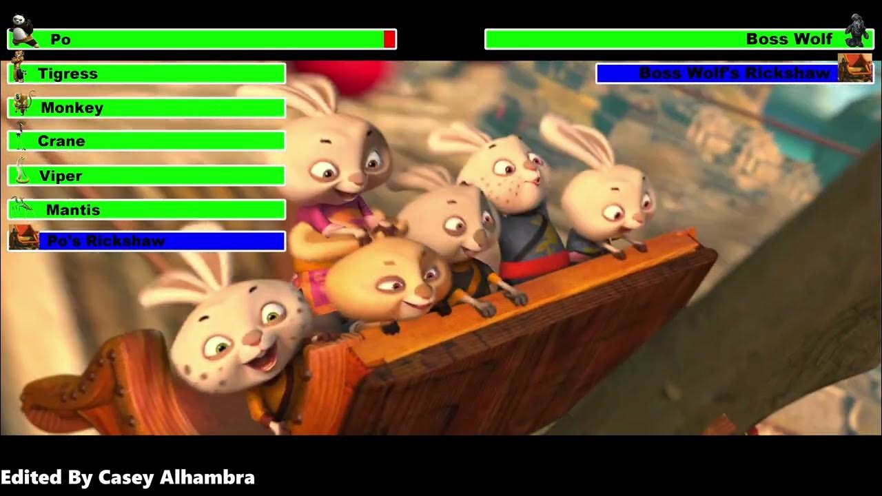 Kung Fu Panda 2 (2011) Rickshaw Chase with healthbars - YouTube