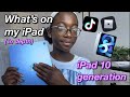 WHATS ON MY IPAD( 10 Generation iPad, app recommendations etc..𝜗𝜚🤍₊˚) 