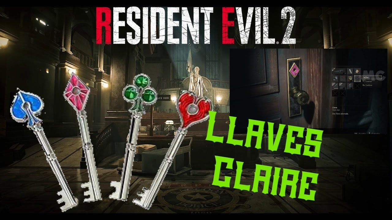 Resident Evil 2 REMAKE Ubicación Llaves Claire YouTube Resident Evil 2 REMAKE Ubicación Llaves Claire YouTube