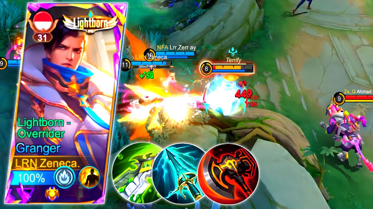 Granger Build Terbaru Full Damage !! | Top Global Granger Build 1 One Hit | MLBB