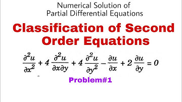 71. Classification of Second Order Equations | Problem#1 | Complete Concept