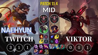 GRF Naehyun Twitch vs Viktor Mid - KR Patch 11.4