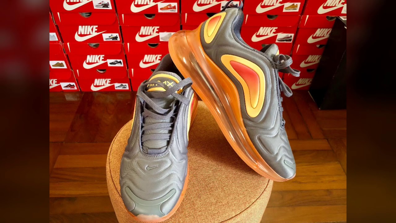 Nike Air Max 720 "Gunsmoke/ Fuel Orange" On-feet review and Up Close Look -  YouTube