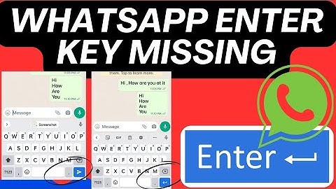 How to Fix Missing Enter Key in WhatsApp | WhatsApp Enter Button not working | Enter is send kya hai