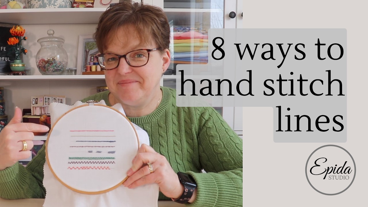 8 способов вышивать линии вручную