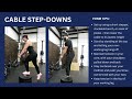How to Perform Cable Step Ups (or Step Downs) |  Exercise Tutorial &amp; Form Tips