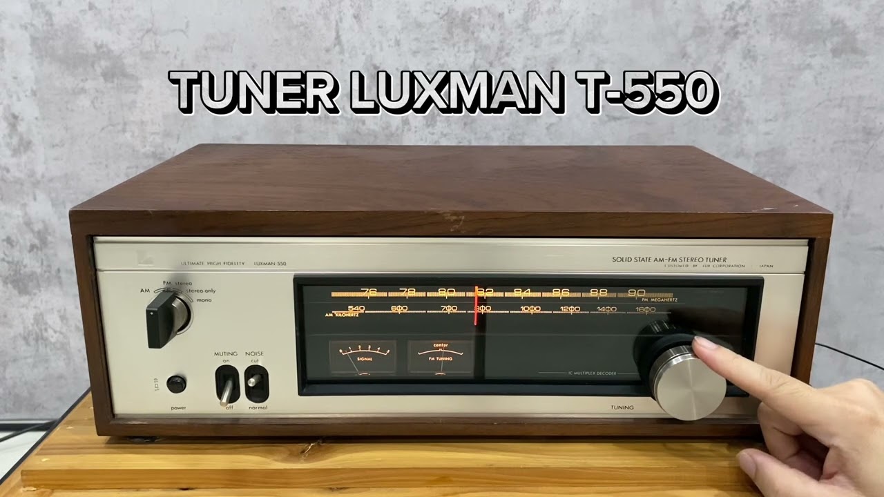TUNER LUXMAN T-550 Japan - YouTube