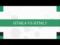 HTML4 vs HTML5 | HTML Course for Beginners