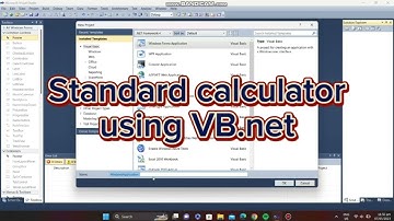 Standard Calculator using VB.net - step by step