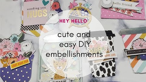 JEN HADFIELD HEY HELLO DIY EMBELLISHMENTS. BUTTERFLY, BANNER, COFFEE CUPS, TELE #NOPAPERLEFTBEHIND