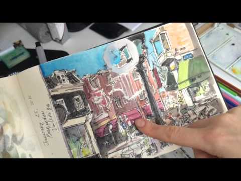 Обзор акварели Невская палитра, Van Gogc, Winsor&amp;Newton, Cotman