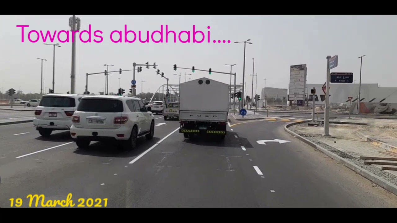 New bridge open abudhabi bain al jesrain al maqtha area.... 19.03.2021 posted....