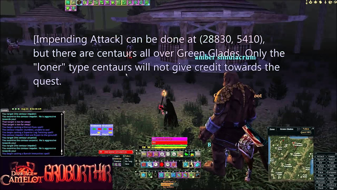 DAoC Guide Aerus Glass Quests YouTube