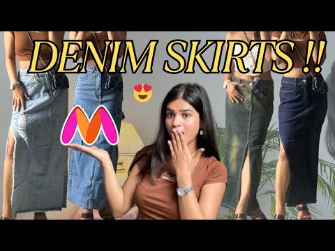 LONG DENIM SKIRTS