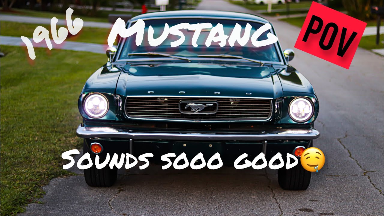 Our 1966 Mustang Coupe 289 | Maha Motives | POV Drive | START-UP | EXHAUST CLIP