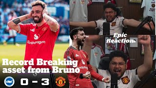 RECORD BREAKER! Bruno Fernandes Makes History as Man United Crush Brighton 3-0.#manchesterunited