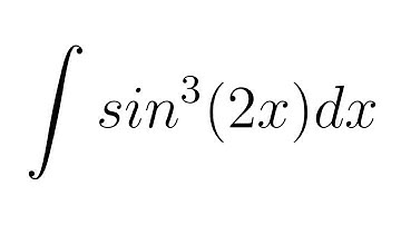 Integral of sin^3(2x)
