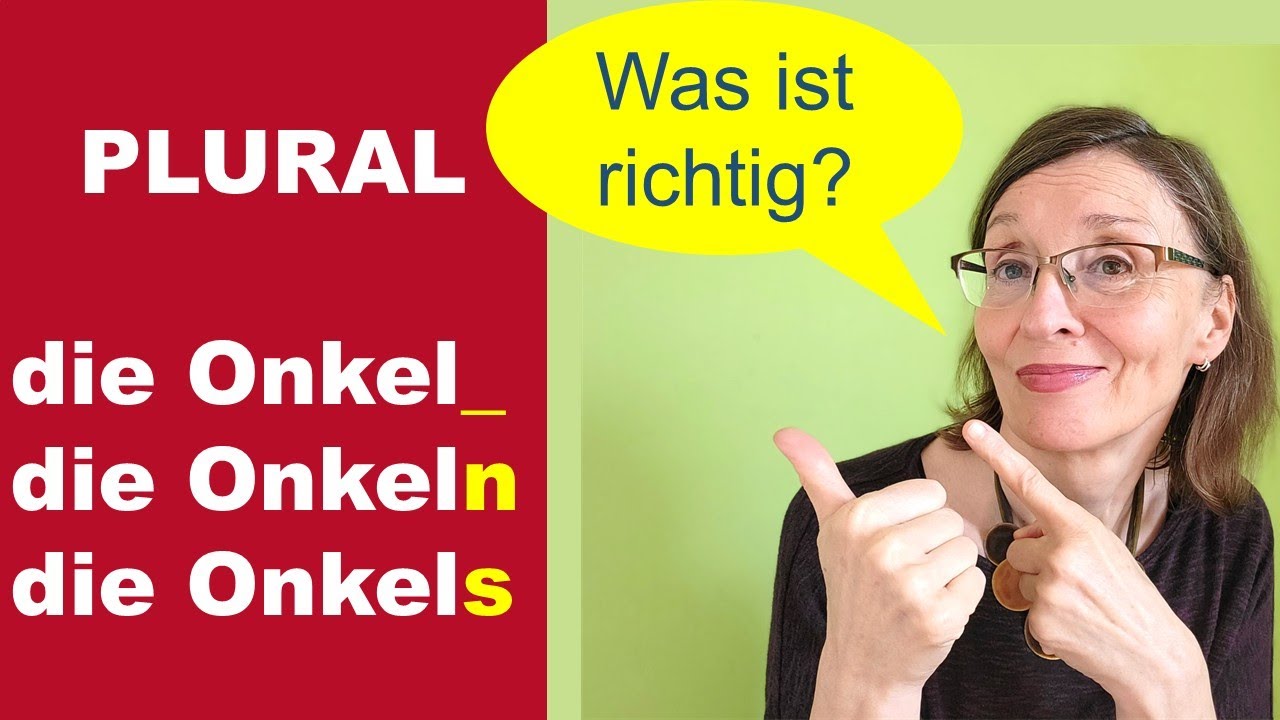 SOFORT die richtige PLURAL-Endung erkennen? - Bei den meisten Nomen geht's! (Deutsch A2-B2)