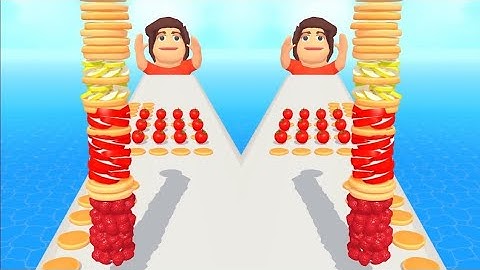 Pancake Run, jelly run, Shortcut Race Gameplay Walkthrough Satisfying Video iOS- Android