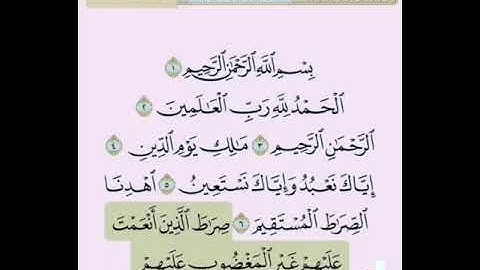 سورة الفاتحة بصوت الشيخ عبدالله الجهني مكرر٧ مرات