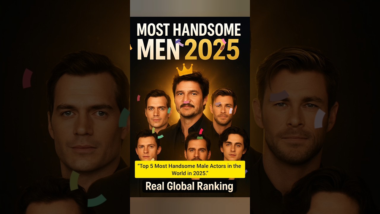 Top 5 Most Handsome Male Actors in the World 2025 😍🔥 | Real Ranking