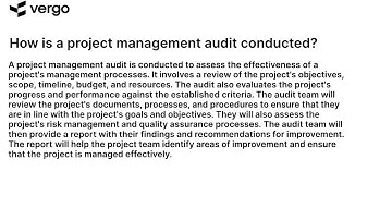 Project Management Audit: A How-To Guide