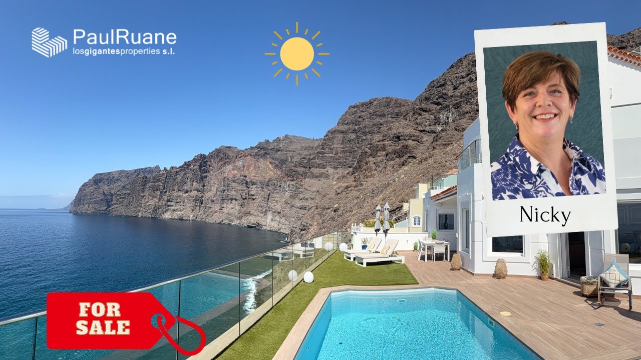✨ Luxury Frontline Villa for sale in Los Gigantes, Tenerife ✨