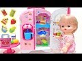 メルちゃん れいぞうこ おもちゃ 冷蔵庫 / Mell-chan Doll Refrigerator Toy : Kongsuni
