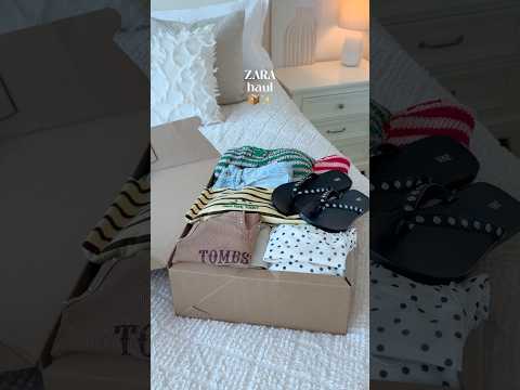 Zara Unboxing Haul 📦☁️ let me know if you’d like to see a try on✨