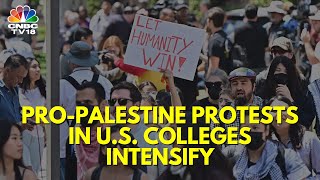 Tempers Flare Between Pro-Palestinian Protesters & Police At A University Rally In Los Angeles IN18V