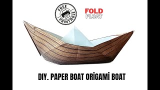 DIY Floating Paper Boat | Free Printable Origami Craft for Kids & Adults