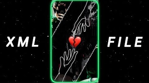 🥀KYU KHUDA TUNE MUJHE KHWAB DIKHAYA 🥺😶‍🌫️ || NEW SAD XML FILE || SAD STUTUS ALIGHT MOTION EDIT XML