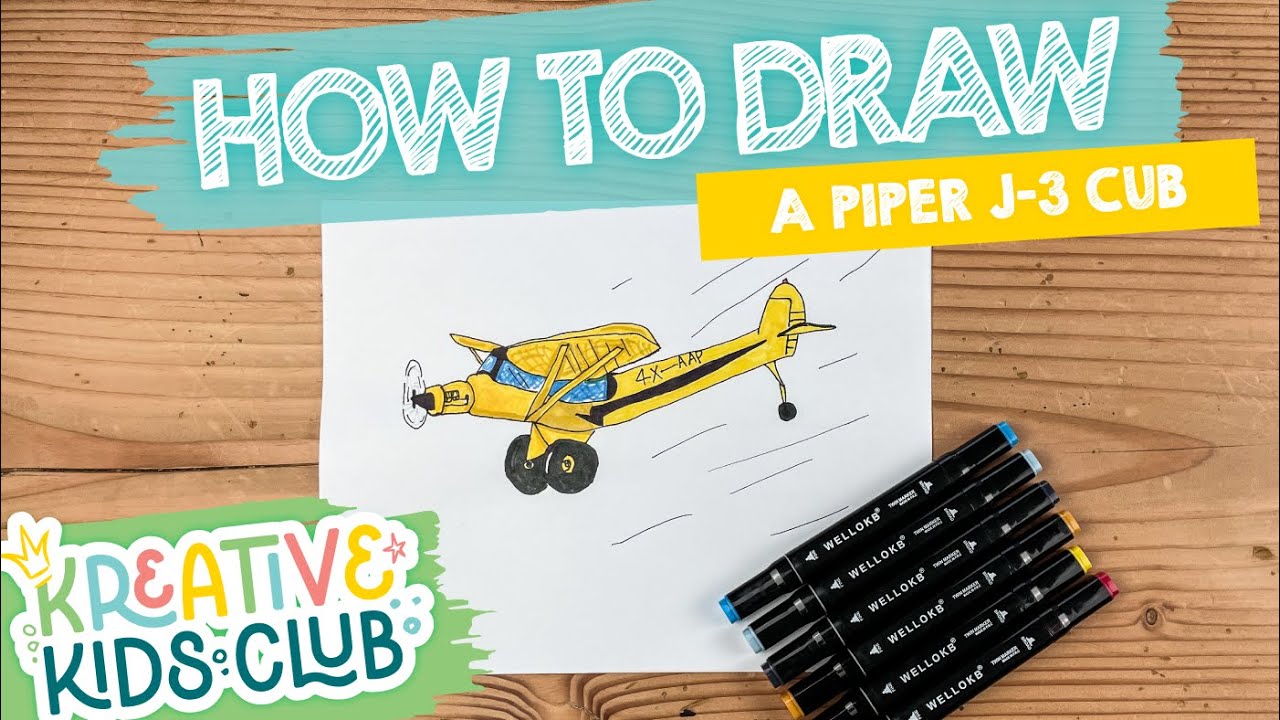 Learn How to Draw an AIRPLANE Easy | Educational Step-by-Step Drawing ...