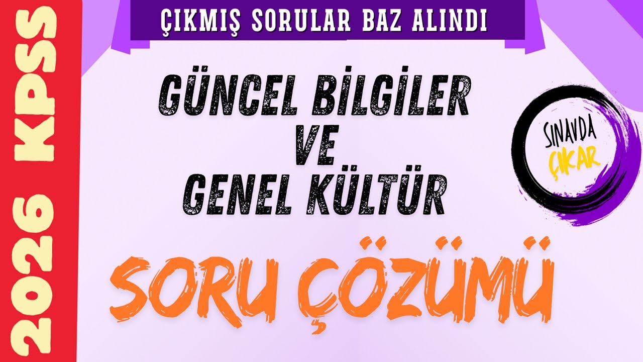 2026 KPSS GÜNCEL BİLGİLER DENEME SORU ÇÖZÜMÜ 🎯 6/6 | #KPSS2026 #KPSS #KPSSLİSANS #KPSSÖNLİSANS