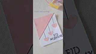 Diy Easy Eid Card Making Idea With Paper  eidmubarak cardmakingtutorial diy youtubeshorts